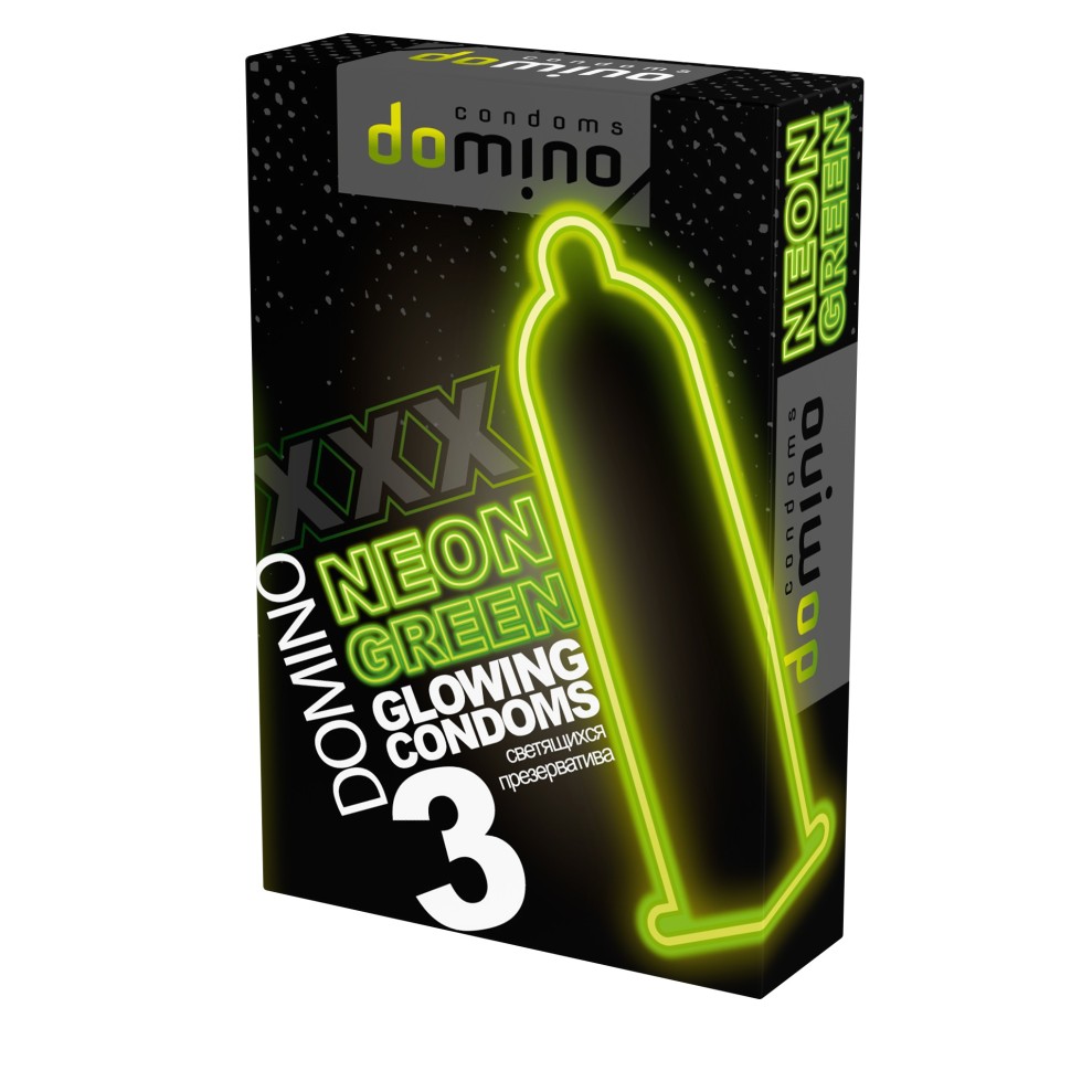 Domino Презервативы Neon Green