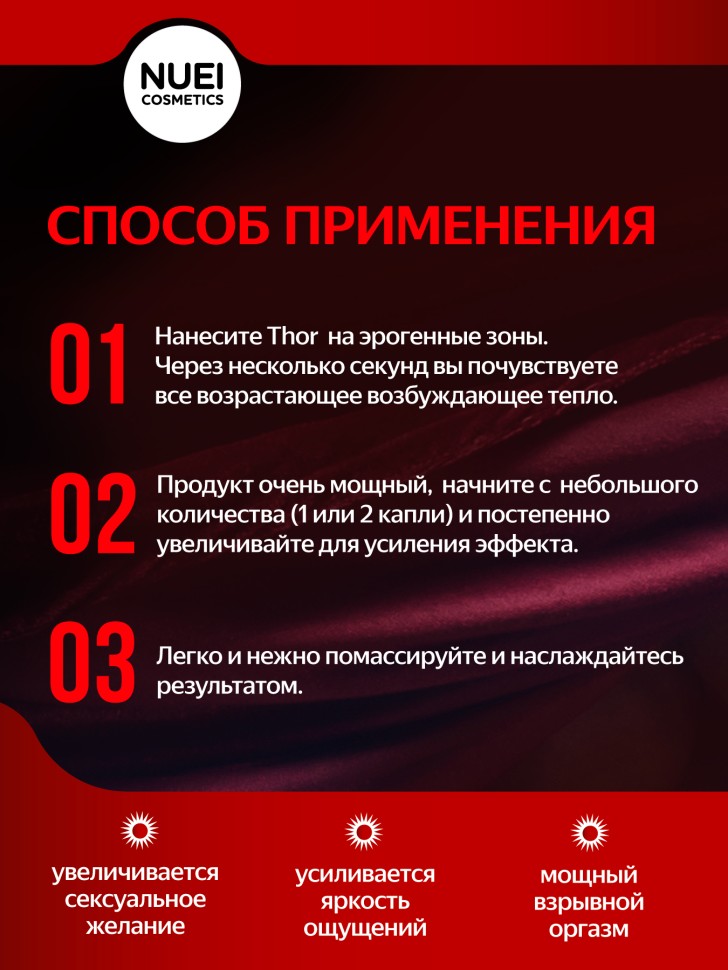 Гель унисекс усилитель оргазма Thor Fire Gel