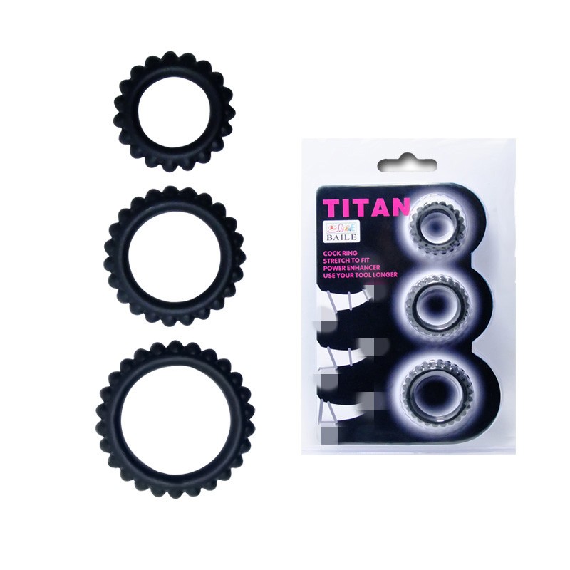 Набор эреционных колец TITAN RING PINK